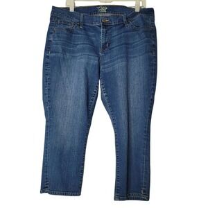 Old Navy The Flirt‎ Boot Cut Mid Rise Jeans Womens 14 Reg Y2K Minimalist Neutral